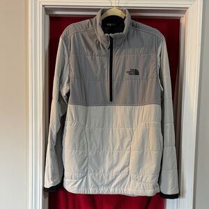 The North Face Men's Two-Tone Gray Quilted Pullover